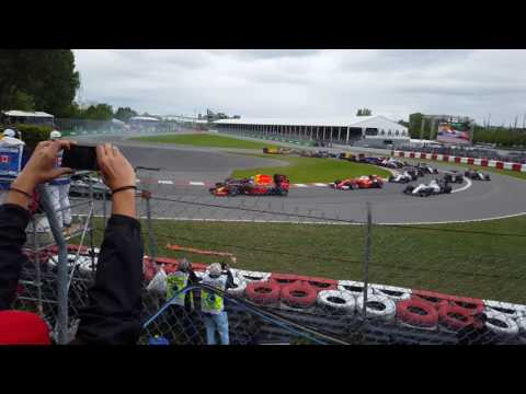 2016 Formula1 Canadian Grand Prix - Race start at turn 1