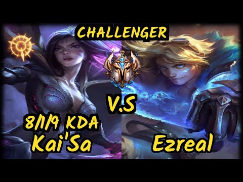 G2H XDSMILEY (KAI'SA) vs EZREAL - 8/1/9 KDA BOTTOM ADC CHALLENGER GAMEPLAY - EUW