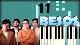 Morat - 11 Besos | Piano Tutorial / Cover | Partitura