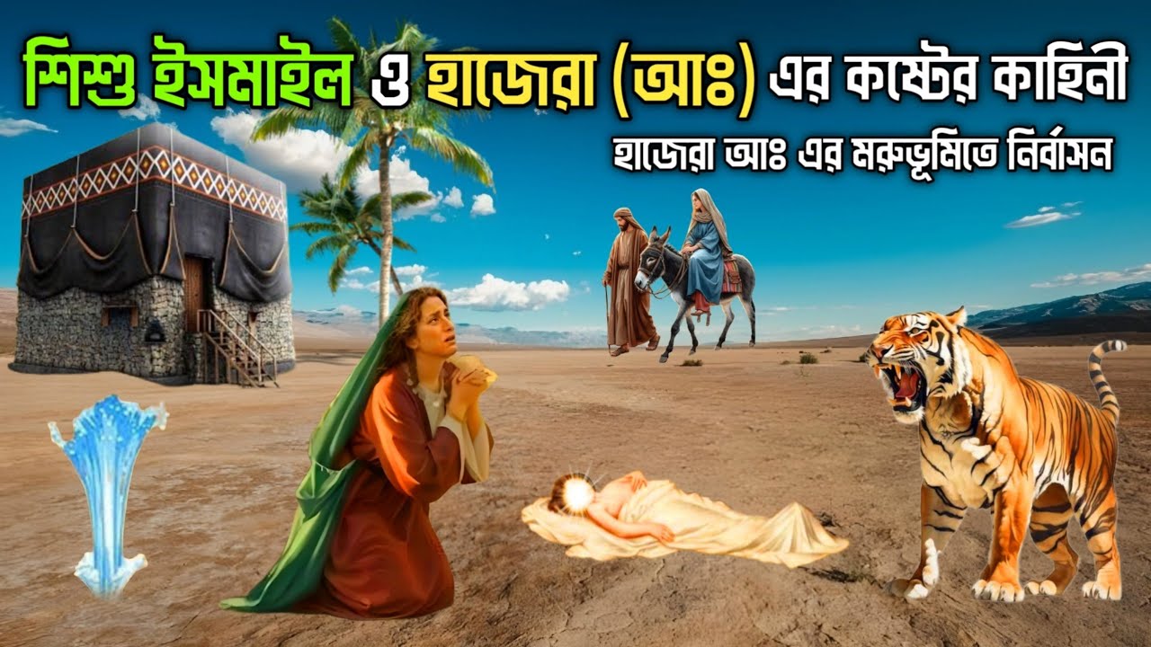 জমজম কুপ সৃষ্টির বিস্ময়কর ঘটনা; পর্ব - ২ | ইসমাইল ও হাজেরা আঃ এর কাহিনী | Story Of Zamzam Water; P-2