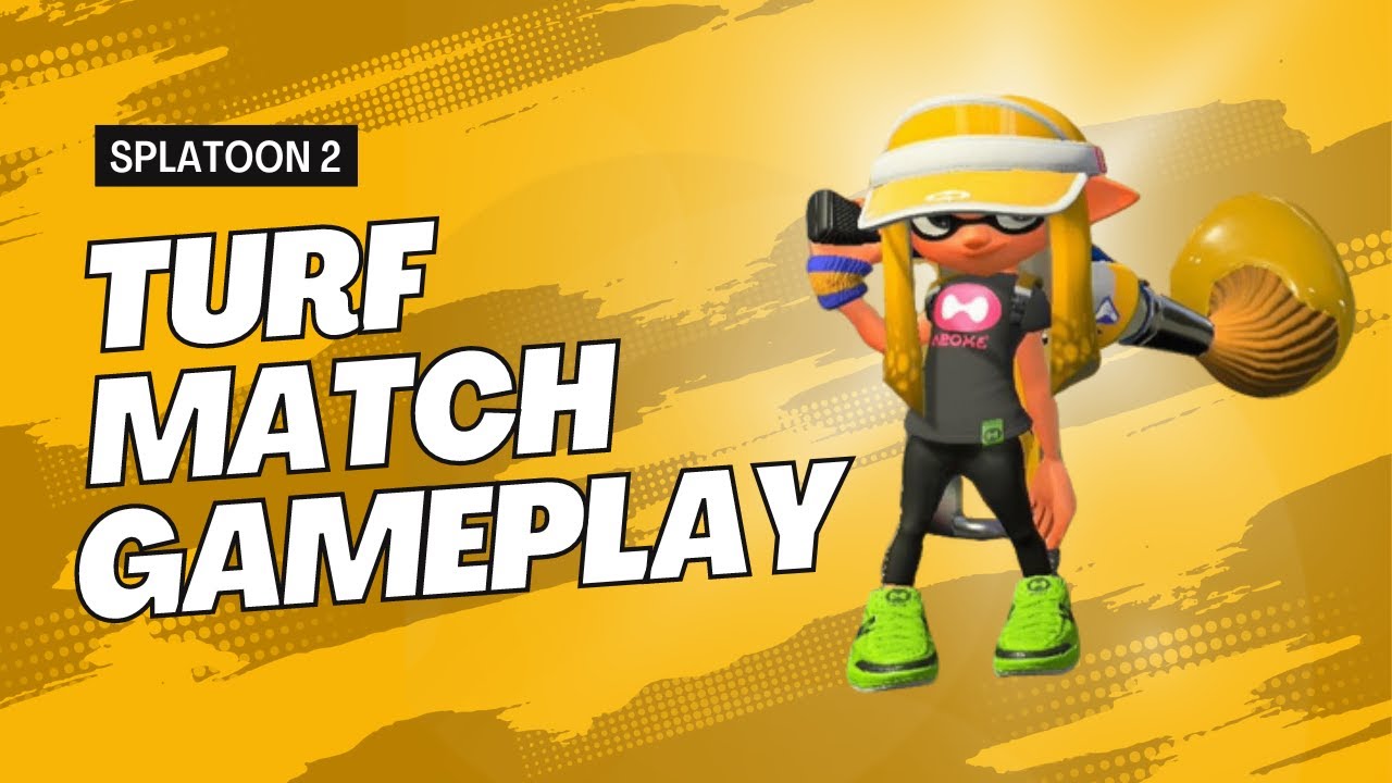 Splatoon 2 gameplay turf match with frisko