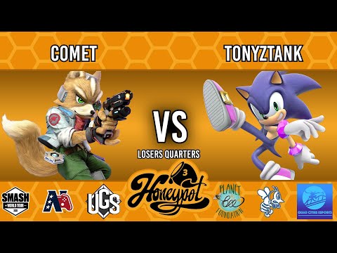 Honeypot 3: Fight For The Bees  -  Losers Quarters  -  Comet(Fox) Vs. Tonyztank(Sonic)