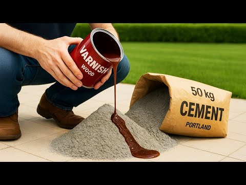 Mix VARNISH with CEMENT and discover the SECRET that can be worth Thousands of Dollars!
