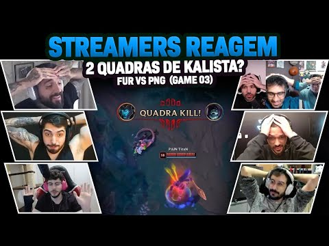 STREAMERS REAGEM: TITAN PEGOU KALISTA E DEU UM AD GAP INSANO NO AYU! | GAME 03 | PAIN vs FURIA