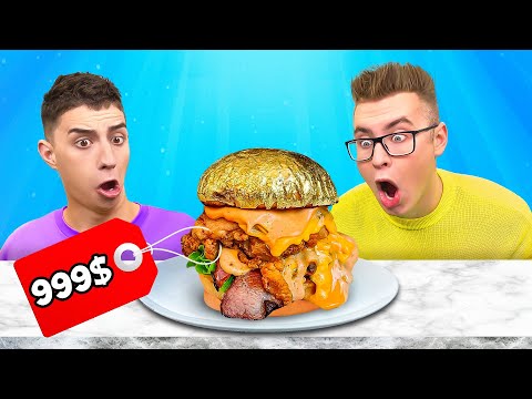 TASTING THE MOST EXPENSIVE FOOD IN THE WORLD CHALLENGE !