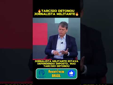🔥TARCÍSIO DETONOU jornalista militante AMANDA KLEIN🔥