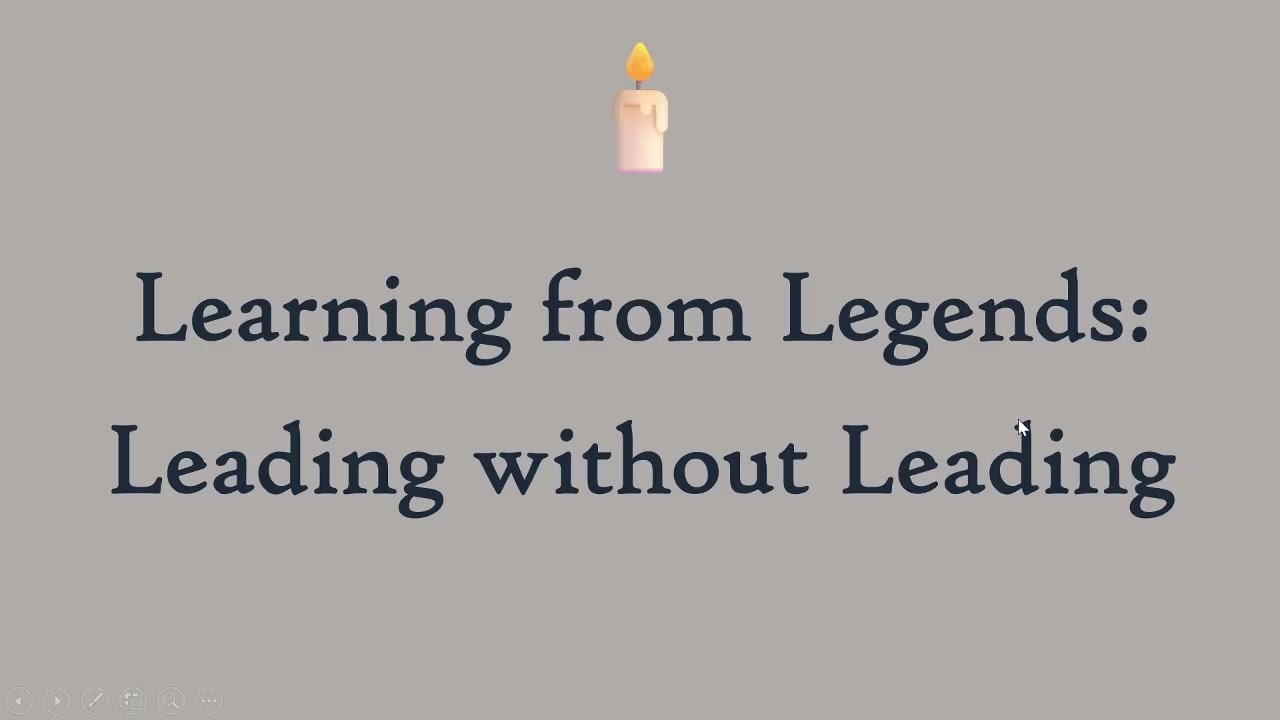 Learning from Legends: Leading without Leading under CC Course 'Integrated Personality Development'
