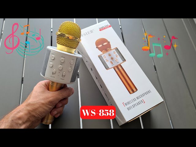 Vídeo relacionado con Micrófono Karaoke Bluetooth, Microfono Inalámbrico Karaoke con Altavoz y LED, Micrófono Portátil para Niños Canta Partido Musica, Niñas Juguete de Regalo, Soporte Youtube, Skype, Android/iOS/PC/AUX