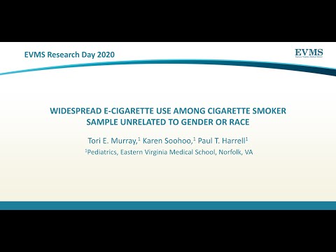 Thumbnail image of video presentation for Widespread E-cigarette Use Among Cigarette Smoker Sample Unrelated to Gender or Race