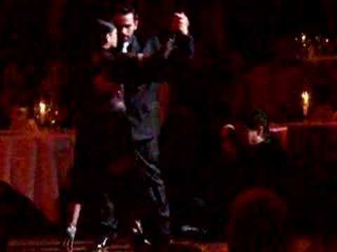  Ezequiel Paludi  and  Geraldine Paludi  are  dancing  to  the  tango  "  La Mariposa  "