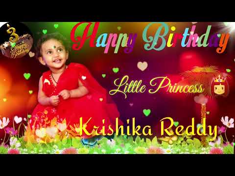 Happy Birthday  Krishika Reddy💐🥞|Happy Birthday Wishes Messages For Little Girl