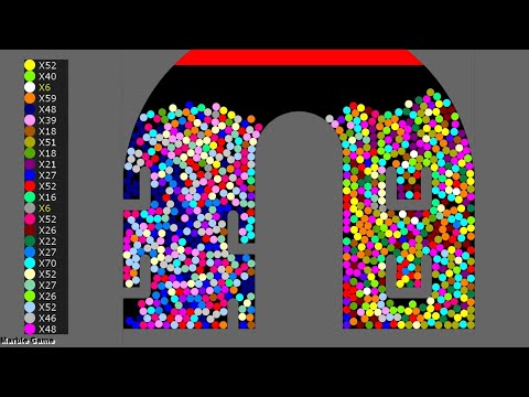 Survival Proliferation 25 - Marble Race in Algodoo