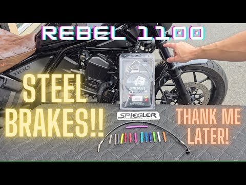 Rebel 1100 Steel Braided Brake Lines: Spiegler Performance Parts