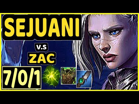 4LAN (SEJUANI) vs ZAC - 7/0/1 KDA JUNGLE GAMEPLAY - BR Ranked GRANDMASTER