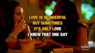 Sometimes It&#39;s Only Love in the style of Luther Vandross | Karaoke with Lyrics
