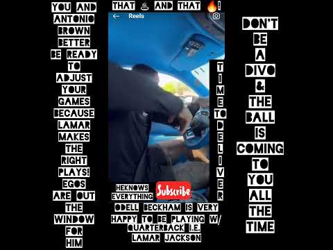 REALITY CHECK EPISODE 1748:ODELL BECKHAM HAPPY TO BE ▶️ LAMAR JACKSON! U WON'T GET THE BALL EVERY⏲️!