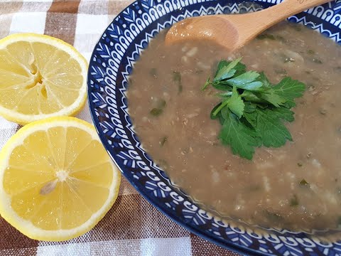 Brown lentil soup / Soupe aux lentilles brunes