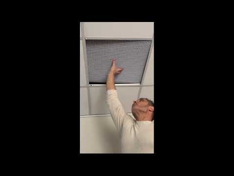 2'x2' White Plastic Perforated tile, .5in. Perforations