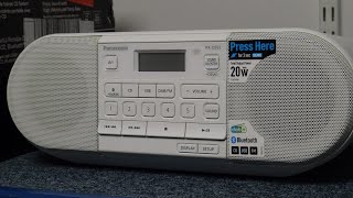Demo des tragbaren CD-DAB-Audiosystems Panasonic RX-D552EB
