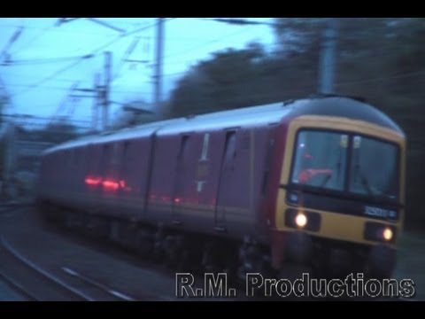Royal Mail 325011 and classmates race through Lancaster 20-10-11