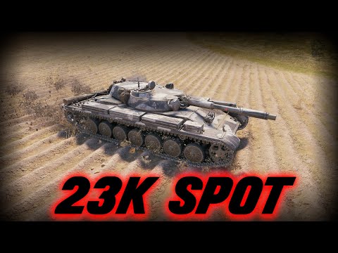 T-100 LT - 23K SPOT Damage - World of Tanks