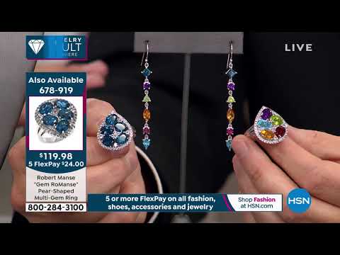 Robert Manse "Gem RoManse" Sterling Silver MultiGemstone...