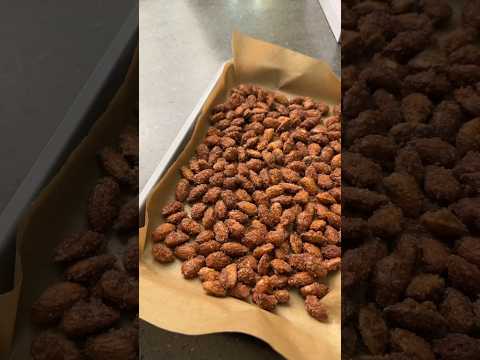 Just 3 Ingredients! Candied Almonds (Cinnamon RoastedAlmonds)