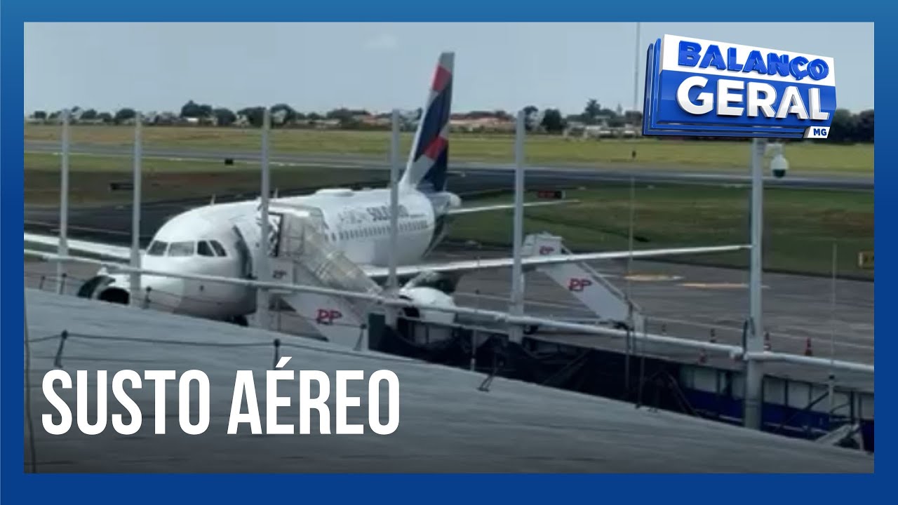 Voo da Latam é cancelado após bater em pássaro em Uberlândia | Balanço Geral Minas