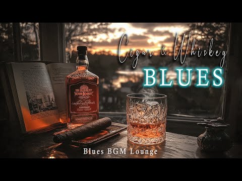 Cigar & Whiskey Blues | Sunset Ambience with Smooth Blues Music | Relaxing Night Vibes.
