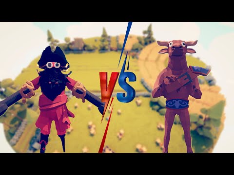 x1 Blackbeard VS x2 Minotaurs | Totally Accurate Battle Simulator
