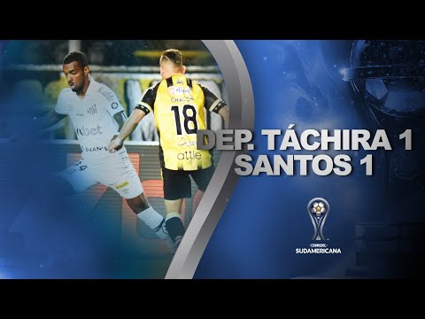 Gols e lances de Deportivo Táchira x Santos