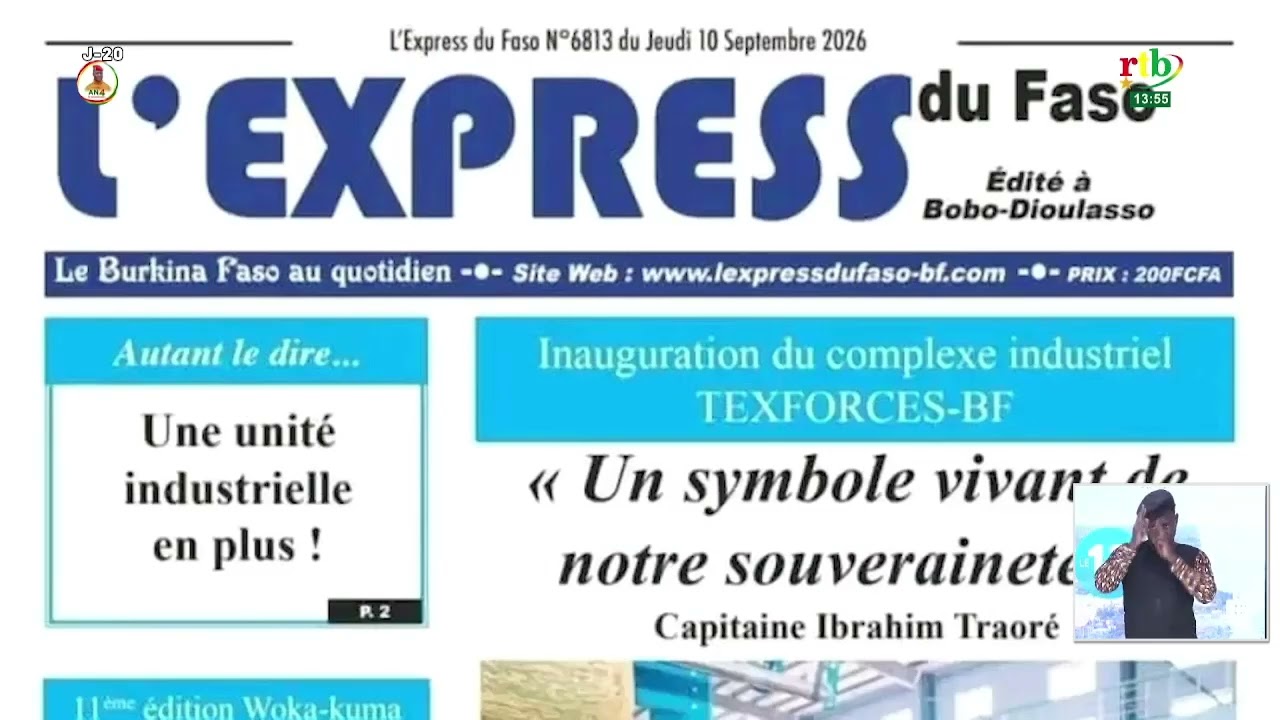 Revue de presse du 10 septembre 2026