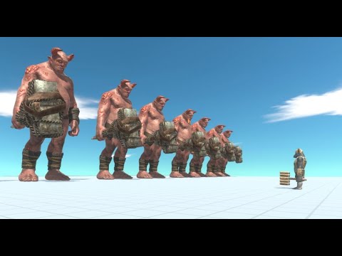 Ogre Lord VS  Animal Revolt Battle Simulator