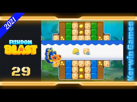 Fishdom Blast Level 29 - No Boosters - 21 moves (2021)