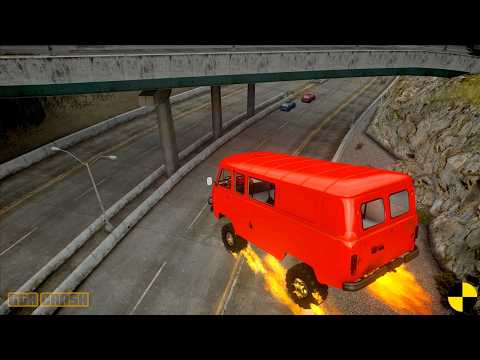 GTA 4 CRASH TESTING REAL CAR 734