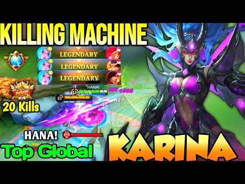 KARINA BEST BUILD IN 2022 | TOP 1 GLOBAL KARINA HANA! - MOBILE LEGENDS