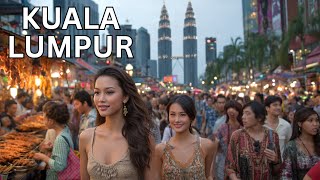 🇲🇾 KUALA LUMPUR CITY CENTRE EXPLODES With Life After Dark 🌆⚡Jalan Alor & Bukit Bintang, 4K HDR