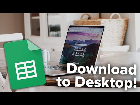 Part of a video titled How to Download Google Sheets to Your Desktop! - YouTube