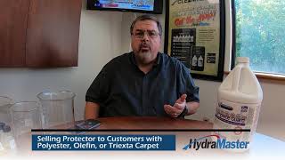 Should you sell carpet protector to customers with olefin, polyester, or triexta carpet?
