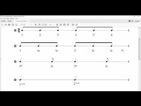 6/8 Counting-Fast Tempo