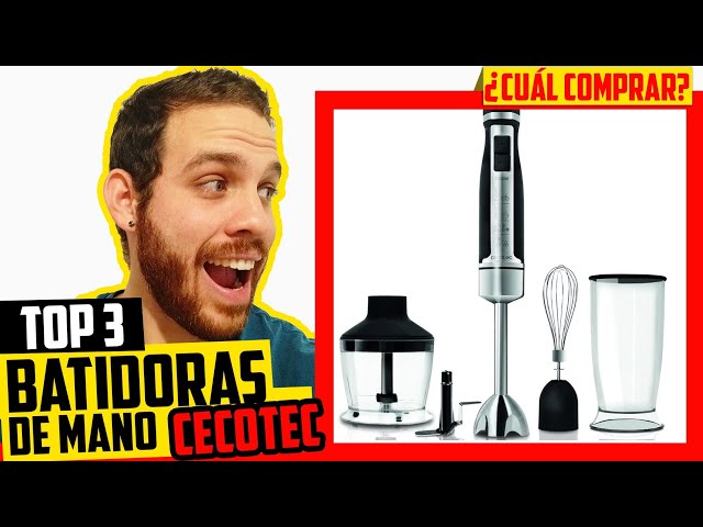 Vídeo relacionado con Cecotec Batidora de Mano PowerGear 1500 XL Pro. 1500 W, 21 Velocidades + Turbo, Acero/Silicona, Pie XL, Cuchilla de 4 hojas, Recubrimiento Titanio, Engranaje de Metal, Incluye Accesorios