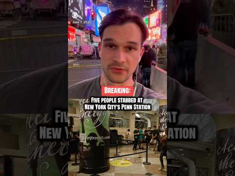 5 people stabbed at New York City's Penn Station #shorts