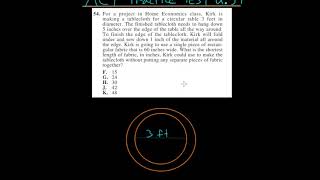 ACT Math Practice Test 2.54: Word Problem 21