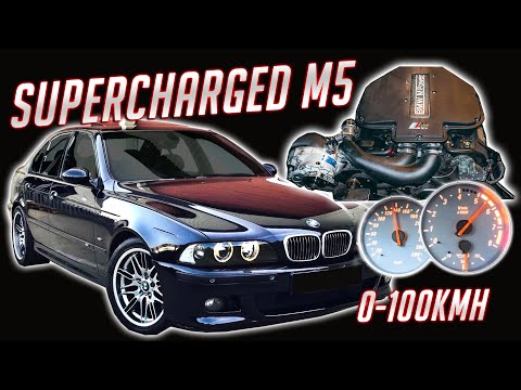 ESS Supercharged BMW M5 Review 0-100 kmh Acceleration Test Straight Piped E39 V8 0-60 mph