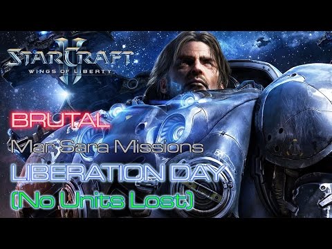 Starcraft II: Wings of Liberty - Brutal - Mar Sara - Mission 1: Liberation Day (No Units Lost)