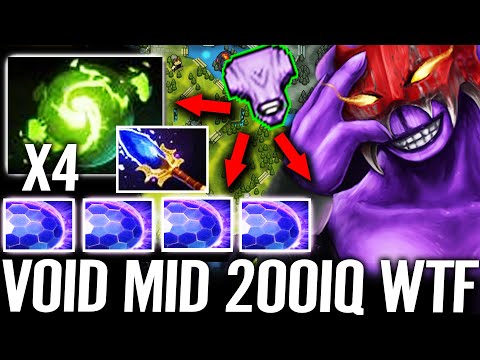 🔥 FACELESS VOID MID!!! WTF 200IQ Lane Setup 4x Chrono Super Comeback 18K Gold Dota 2 Pro Carry