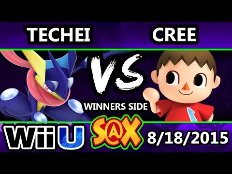 S@X 111 - Techei (Greninja) Vs. Cree (Villager) SSB4 Tournament - Smash Wii U - Smash 4