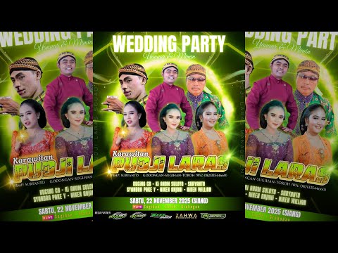 🛑LIVE KARAWITAN PUDJI LARAS WEDDING SITI & YANUAR SUGIHAN TOROH // KEES AUDIO SUKOREJO & ZAHWA MEDIA