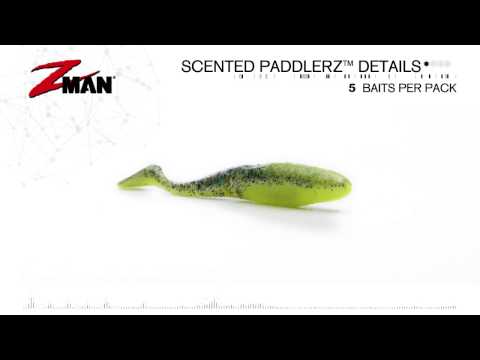 Shad Z-Man Scented Paddlerz 10cm Nuked Pilchard Glow