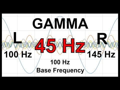 45 Hz Pure BINAURAL Beat 🛑 GAMMA Waves [100 Hz Base Frequency]